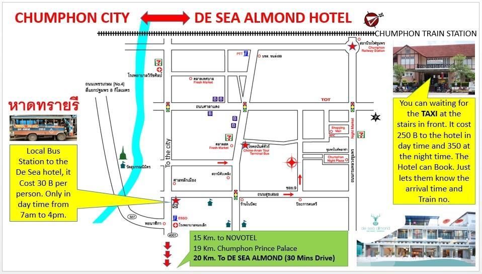 De Sea Almond Hotel Chumphon Eksteriør billede
